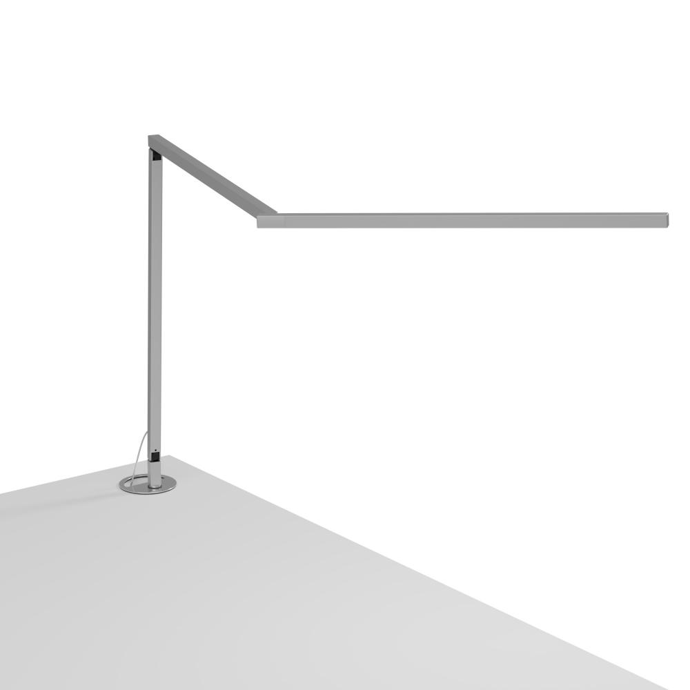 Koncept Lighting ZBD3000-D-SIL-STD-GRM Z-Bar LED Desk Lamp Gen 4 with grommet mount (Daylight; Silver)